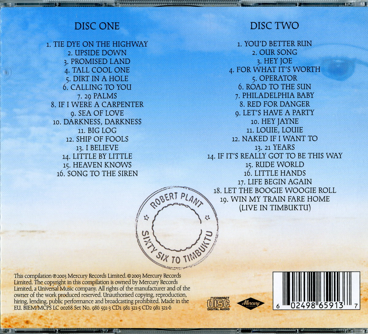 Sixty Six To Timbuktu booklet cover