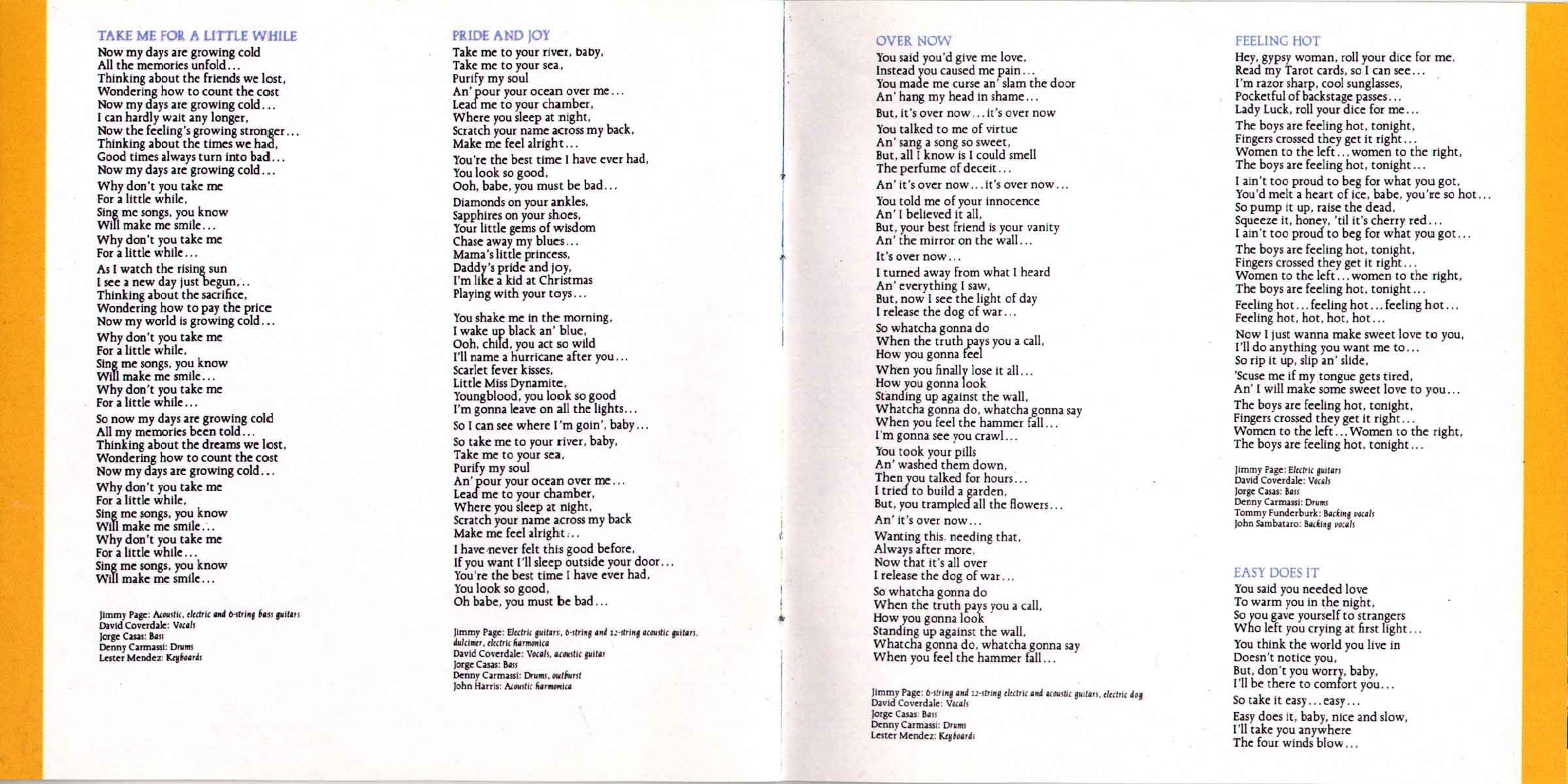 Coverdale Page booklet inside 5